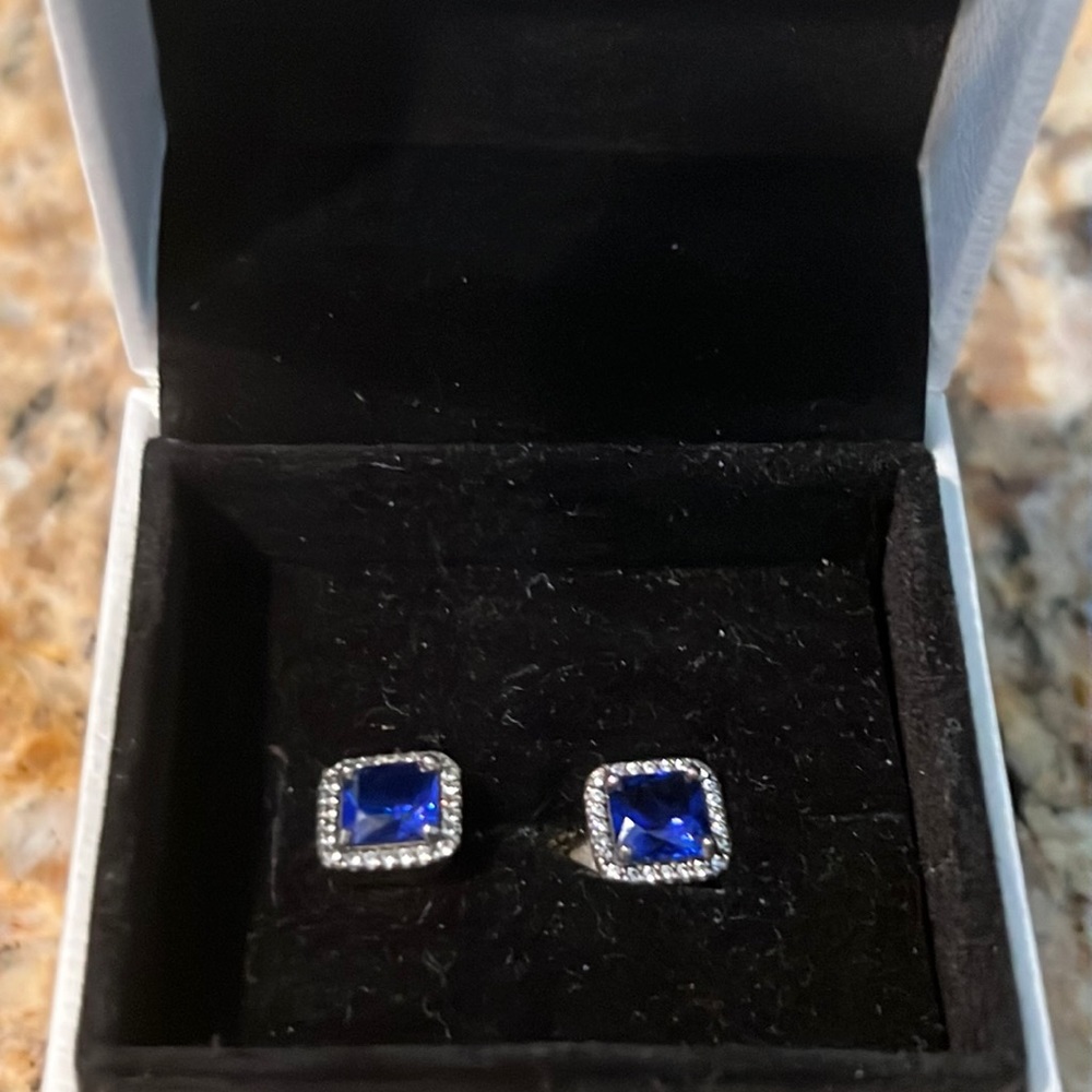 Sapphire Pandora Earrings